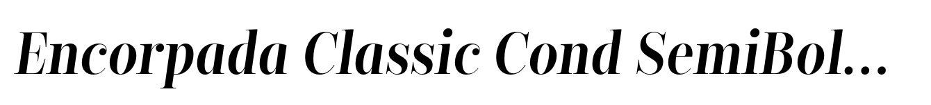 Encorpada Classic Cond SemiBold Italic
